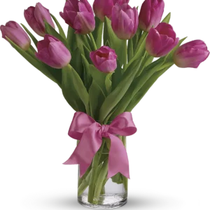 Ten Pink Tulips