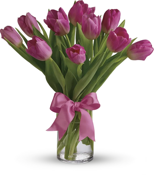 Ten Pink Tulips